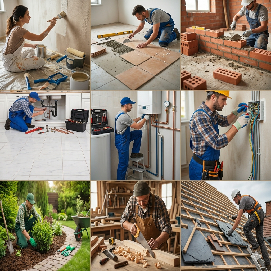 Artisans locaux – peintre, carreleur, maçon, plombier, chauffagiste, électricien, paysagiste, menuisier, couvreur